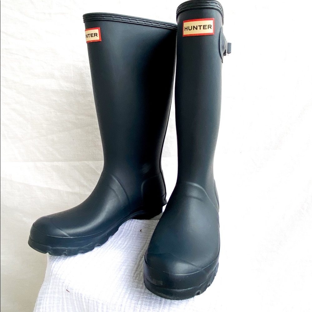 Hunter boots matte navy